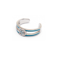Blue Sand-Dollar Toe Ring