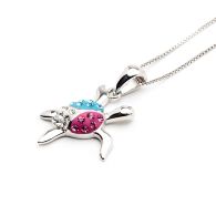 Pink Turtle Pendant