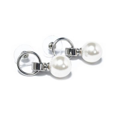 GRACEFUL SILVER PLATED EARRING