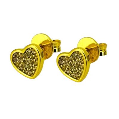 Stud Heart Gold Earring