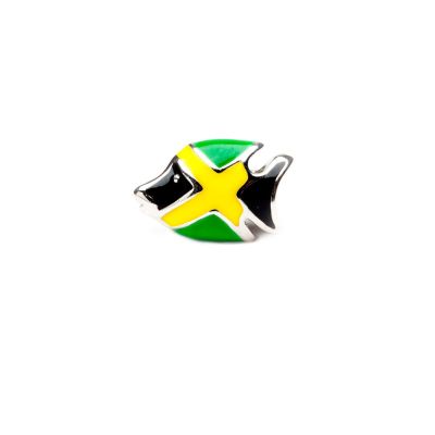 Jamaica Flag Fish Charm