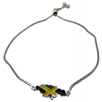 Jamaica Map Bolo Bracelet 