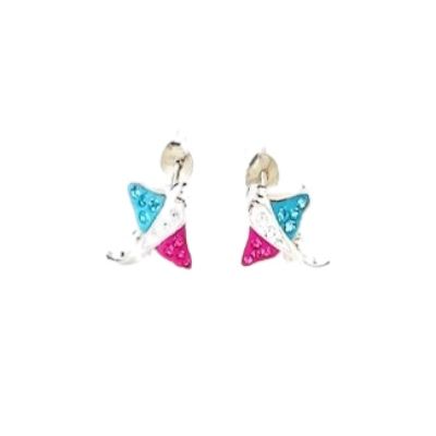 Pink Stingray Earring