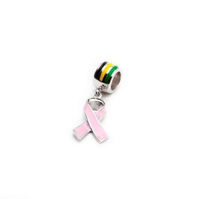 Jamaica Breast Cancer Ribbon Charm