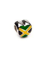 Jamaica Flag Heart Charm